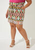Printed Linen Blend Shorts, Multi image number 0