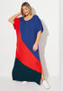 Colorblock Maxi Shirtdress, Royal Blue image number 2