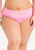 Micro Hipster Panty With Mesh, Bright Pink image number 1