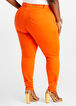 Orange High Waist Skinny Jeans, Flame image number 1