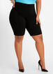Pintuck Millennium Bermuda Shorts, Black image number 0
