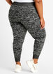 Love Colorblock Athletic Jogger, Black Combo image number 1