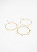 Gold Butterfly Layer Anklet Set, Gold image number 1