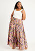 Tie Front Geo Maxi Skirt, Purple Magic image number 2
