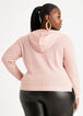 Textured Hooded Pullover, Foxglove image number 1