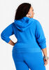 Rhinestone French Terry Hoodie, Strong Blue image number 1