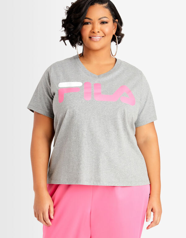 FILA Curve Time Honored Tee, Heather Grey image number 0