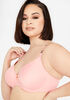 Logo Tape T Shirt Underwire Bra, Shell Coral image number 1