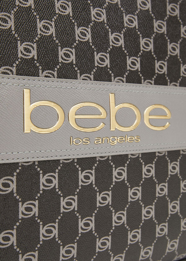 Bebe Serena Monogram Tote, Black image number 2