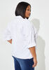 Bow Detailed Collared Shirt, White image number 1