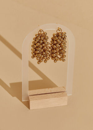 Gold Tone Waterfall Earrings, Gold image number 0