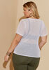 Stretch Mesh Tee, White image number 1