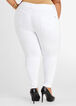 2 Button Bum Lift Skinny Jean, White image number 1