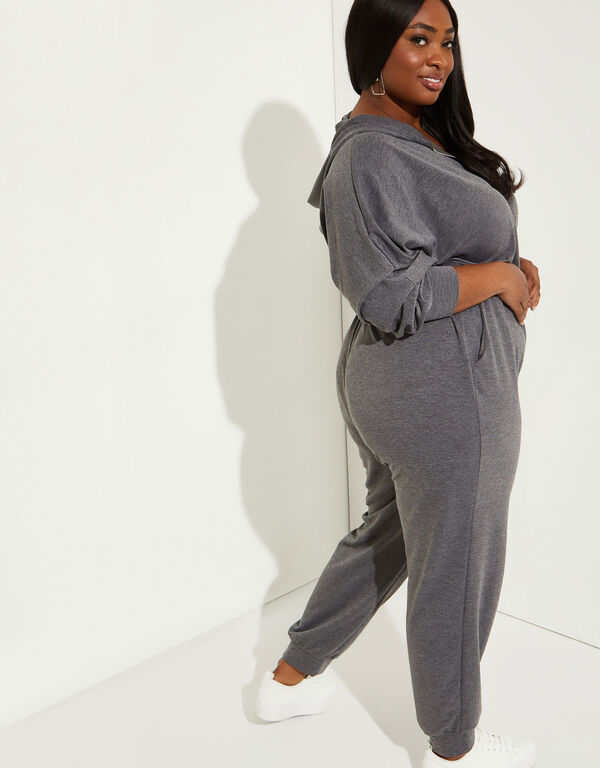French Terry Jumpsuit, Grey image number 1