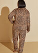 Anne Klein Leopard Velour PJ Set, Brown Animal image number 1