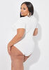 Ribbed Jersey Bodysuit, Off White image number 3