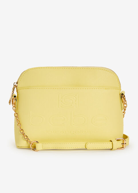 Bebe Polly Dome Crossbody, Yellow image number 0