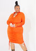 Plus Size bodycon dress stretch knit trendy plus size bodycon dresses image number 0