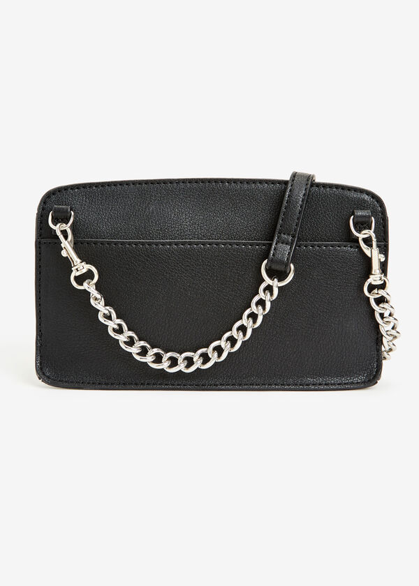 Anne Klein Wallet On A Chain, Black White image number 1