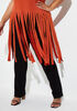 Queen Fringed Embellished Tee, Rooibos image number 3