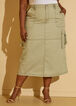 Midaxi Cargo Skirt, Green image number 3