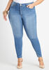 5 Pocket High Waist Skinny Jean, Lt Sky Blue image number 0