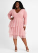 Tiered Tulle Sweater Dress, Foxglove image number 0