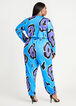 Abstract Wrap Jogger Jumpsuit, Sodalite image number 1
