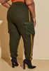 Ribbed Cargo Joggers, Deep Depths image number 1