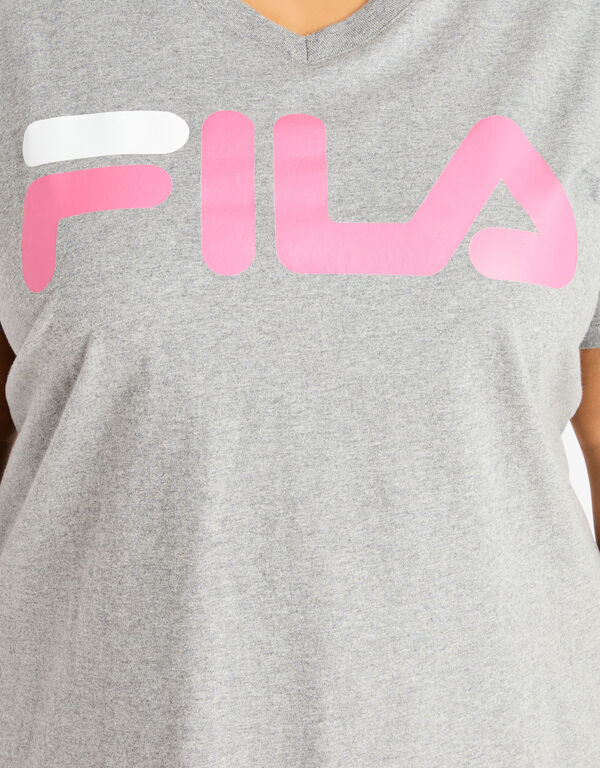 FILA Curve Time Honored Tee, Heather Grey image number 1