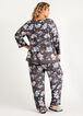 Company Ellen Tracy 2pc Floral Pajama Set, Navy image number 1