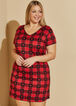 Cozy Couture Plaid Sleepshirt, Red image number 2