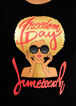 Juneteenth Freedom Day Graphic Tee, Black image number 1