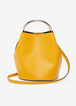 Faux Leather Bucket Bag, Nugget Gold image number 0