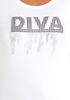 Crystal Diva Graphic Tee, White image number 1