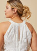 Layered Corded Lace Jumpsuit, Egret image number 3