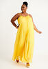 Tall Pleated Wide Leg Jumpsuit, Solar Power image number 0