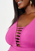 Lattice Cutout Swimsuit, Purple image number 2