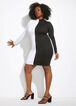 The Sheila Dress, White Black image number 2