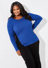 Plus Size Sweater Colorblock Fall Essentials Basics Plus Size Knits image number 0