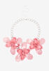 Pink Flower Statement Necklace, Foxglove image number 0