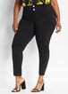 Two Button Stretch Skinny Pant, Black image number 0