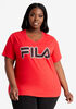 FILA Curve Agha Tee, Red image number 0