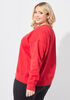 DKNY Sport Sequined Sweatshirt, Red image number 1