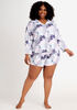 PJ Couture Printed 2pc Short Set, White image number 0