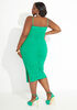 The Marina Bodycon Dress, Green image number 1
