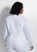 Pearl Embellished Denim Jacket, White image number 1