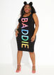 The Baddie Bodycon Dress, Black image number 0