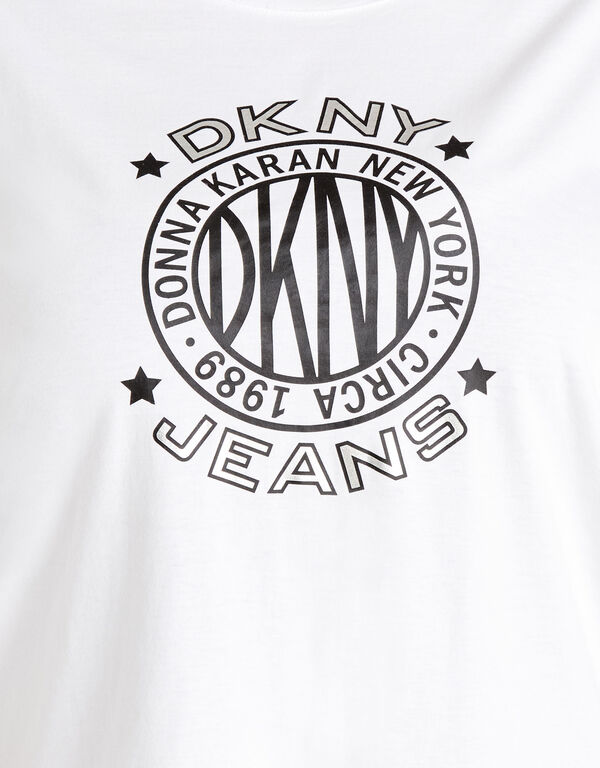 DKNY Jeans Logo Graphic Tee, White image number 1