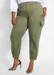 Cargo High-Waist Jogger, Dusty Olive image number 0
